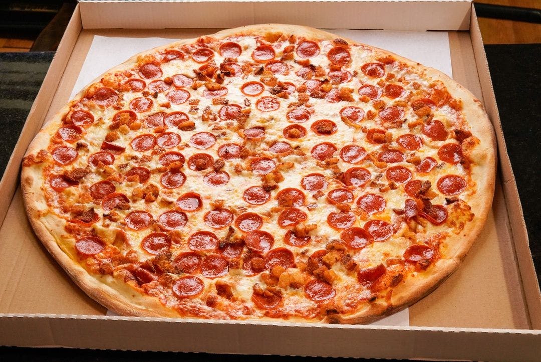 Order Pepperoni Pizza - Small 12'' food online from Anna Maria Pizza store, Jersey City on bringmethat.com