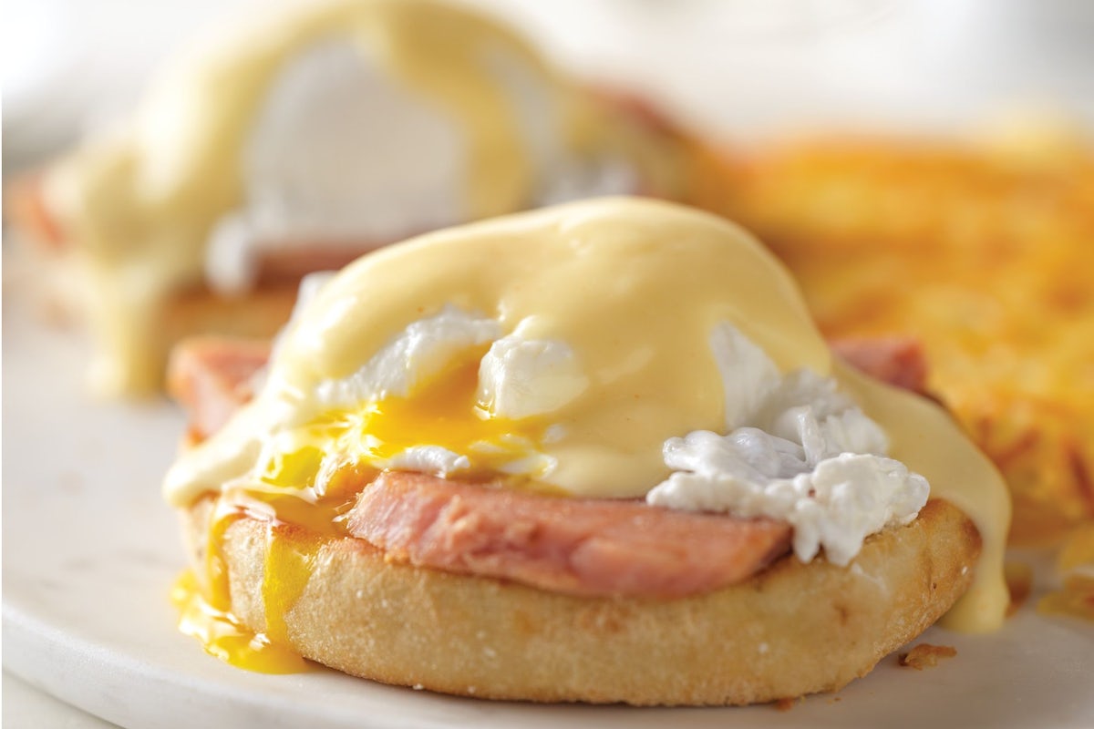 Order Eggs Benedict* food online from Village Inn store, West Valley City on bringmethat.com