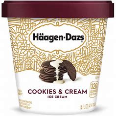 Order Haagen Dazs Cookies and Cream Dough Ice Cream food online from Green Valley Grocery- #031 store, Las Vegas on bringmethat.com