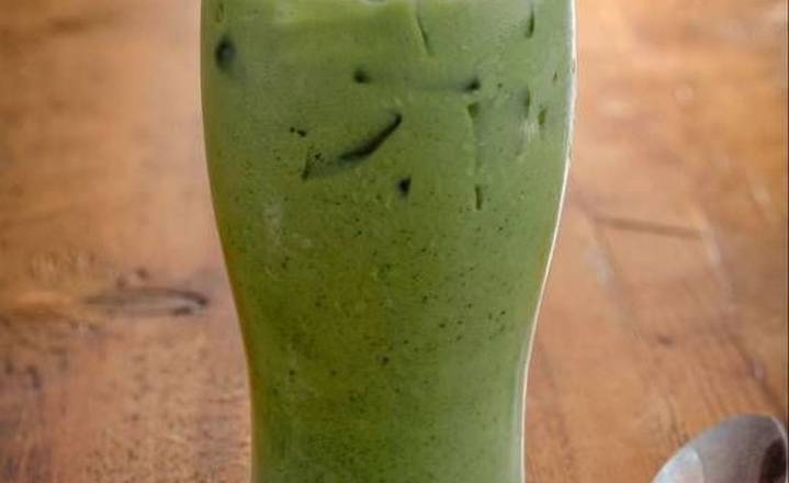Order Iced Matcha Latte (16oz) food online from Caffe Nero store, Boston on bringmethat.com