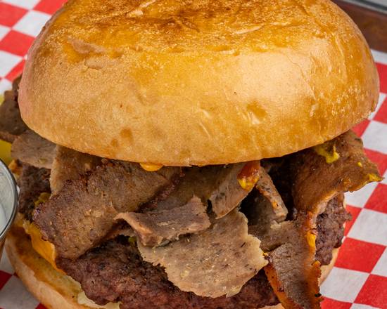 Order Gyro Burger food online from Chubby's Cheesesteaks store, West Milwaukee on bringmethat.com
