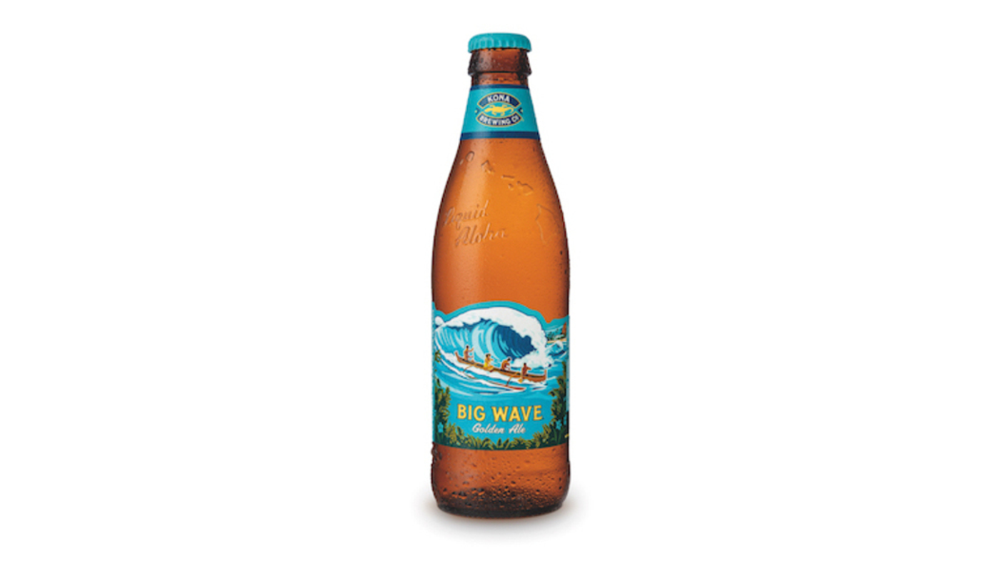 Order Kona Brewing Co. Big Wave Golden Ale 6 Pack 12 oz Bottles food online from Circus Liquor store, Los Angeles on bringmethat.com