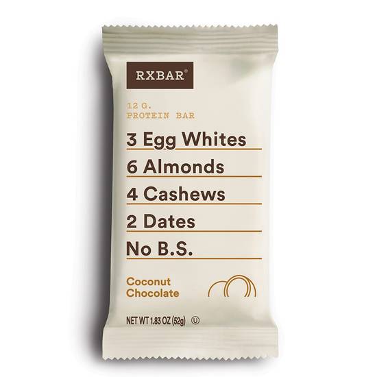 Order RXBAR Whole Food Protein Bar, Coconut Chocolate, 1.83 OZ Bar, 12g Protein food online from Cvs store, FALLON on bringmethat.com