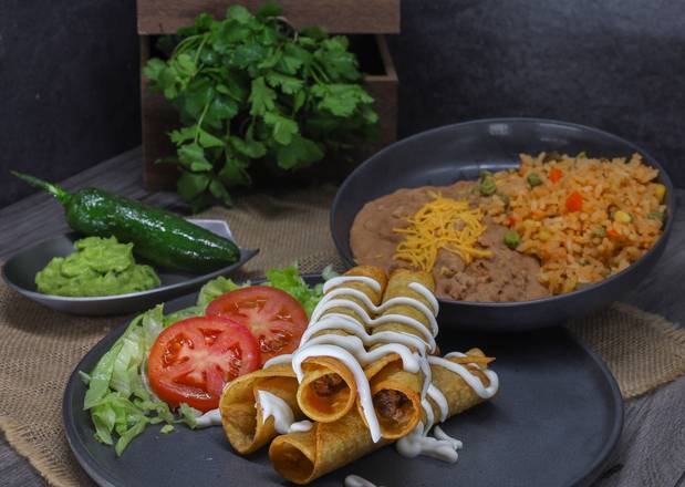 Order Flauta Plate  food online from Taco River store, Denver on bringmethat.com