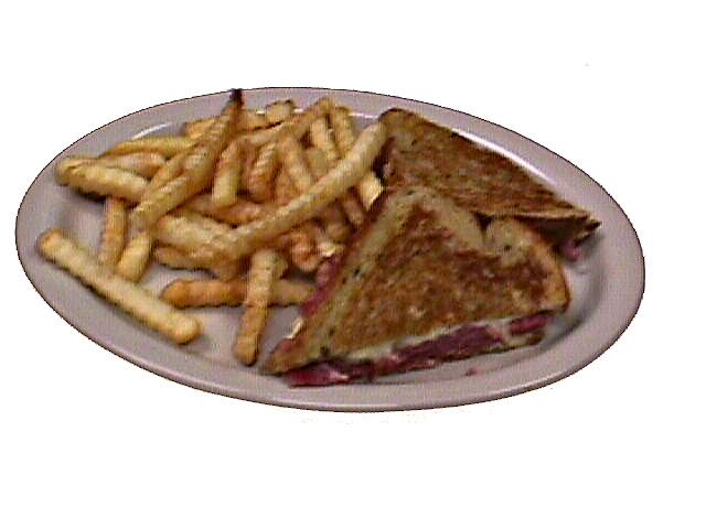 Order Reuben Melt Sandwich food online from Carolina's Diner store, Greensboro on bringmethat.com
