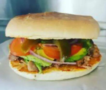 Order Brisket Torta food online from Cocina Mexican Express store, Las Cruces on bringmethat.com
