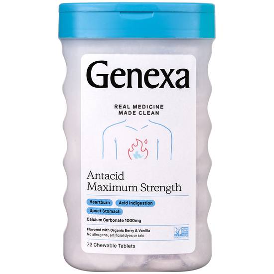 Order Genexa Heartburn Fix Chewable Tablets Berry & Vanilla (72 ct) food online from Rite Aid store, EUGENE on bringmethat.com