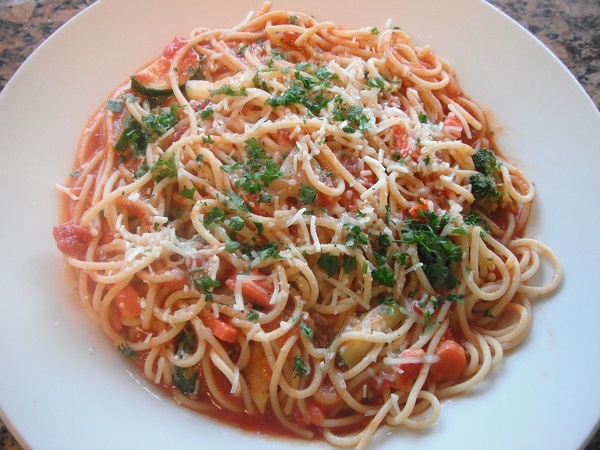 Order Pasta Primavera food online from Zorbas Pizza store, Millbrae on bringmethat.com