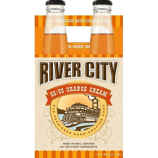 Order River City Orange Cream Soda (4PK 12 OZ) 136598 food online from Bevmo! store, Pasadena on bringmethat.com
