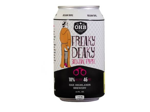 Order OHB Freaky Deaky Belgian Tripel - 4x 12oz Cans food online from Jacob's Liquor store, Sachse on bringmethat.com