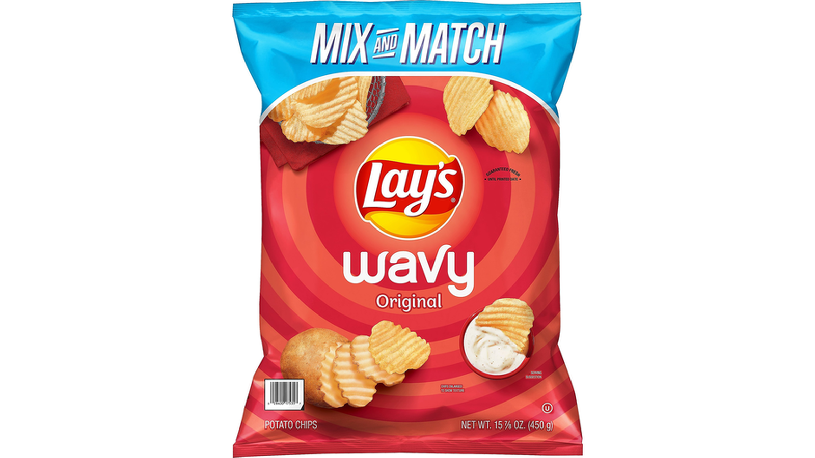 Order Lay's Wavy Original Potato Chips food online from Lula Convenience Store store, Evesham on bringmethat.com