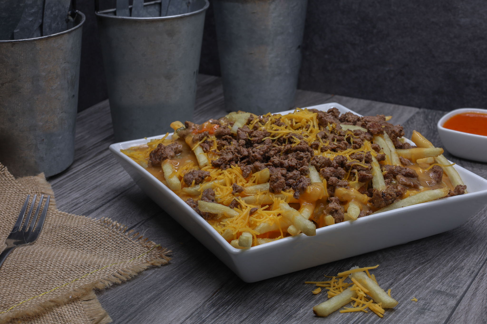 Order Chili Cheese Fries  food online from Taco River store, Commerce City on bringmethat.com