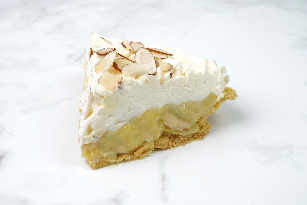 Order Banana Cream Slice food online from Polly's Pies Restaurant & Bakery store, Norco on bringmethat.com