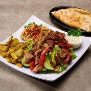 Order 5. Gyro Meat Plate food online from Green Olive store, Los Angeles on bringmethat.com