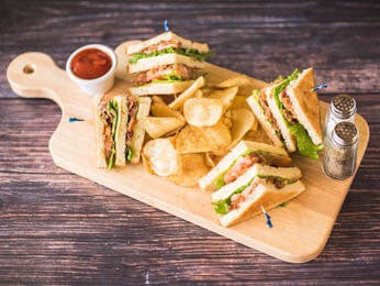 Order Tuna Club Sandwich - Sandwich food online from Pats Pizzeria store, Lindenwold on bringmethat.com