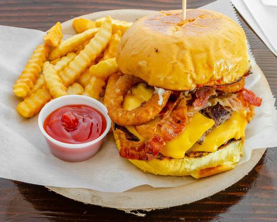 Order Fat Boy Insane Burger food online from Mini-burger store, Jamaica on bringmethat.com