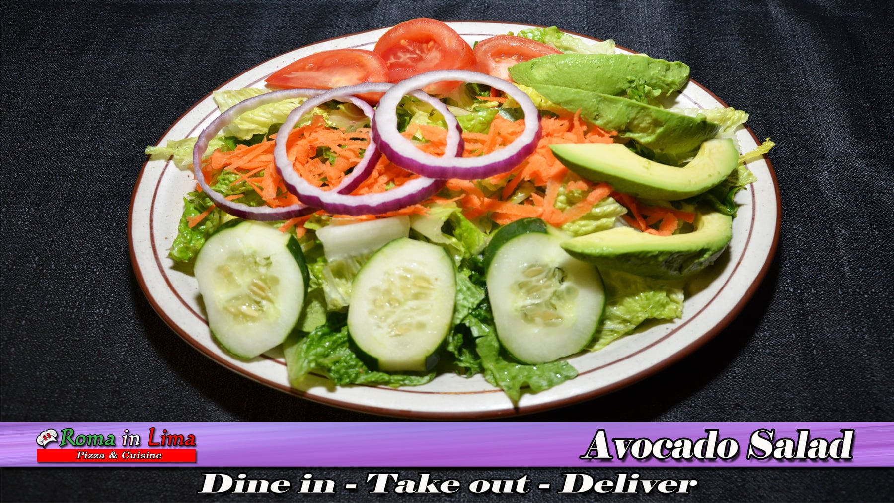 Order Avocado Salad - Salad food online from Roma In Lima Pizza & Cuisine store, Immokalee on bringmethat.com