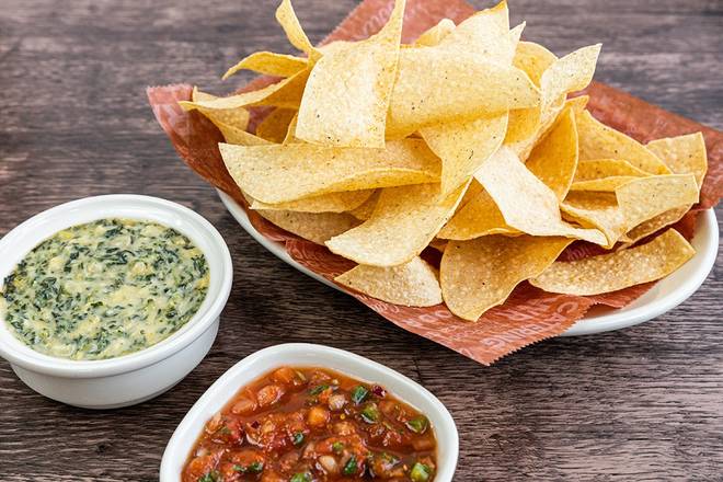 Order Spinach & Artichoke Dip food online from Wood Ranch Bbq & Grill store, Irvine on bringmethat.com
