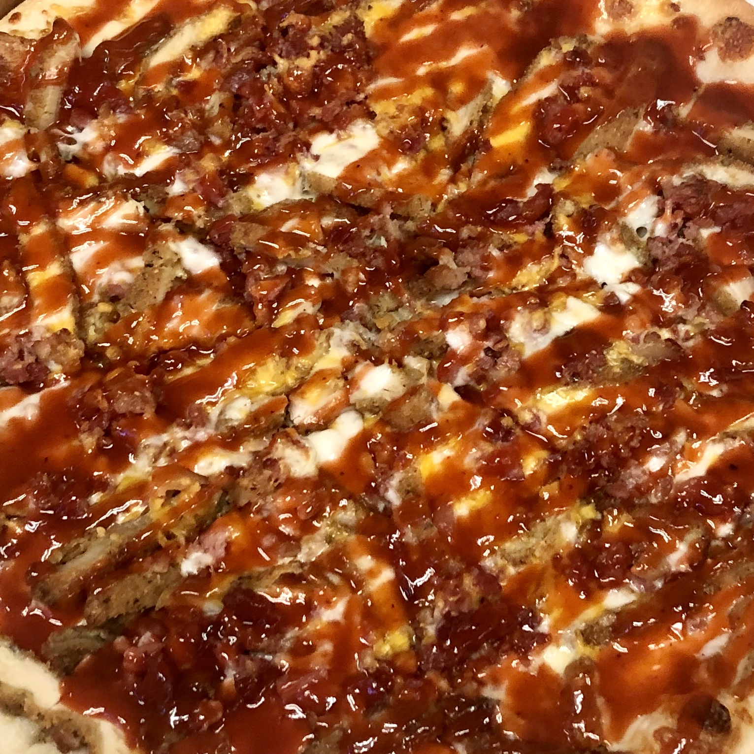 Order BBQ Chicken Bacon Pizza food online from Nicks Pizza & Deli store, Fanwood on bringmethat.com
