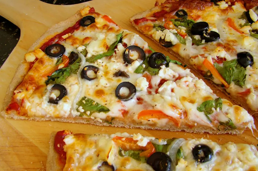 Order Greek Pizza food online from Dino's store, Albany on bringmethat.com