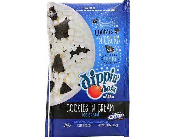 Order Dippin’ Dots 2.5 oz - Oreo Cookies 'N Cream food online from Ice Cream & More Anaheim store, Anaheim on bringmethat.com