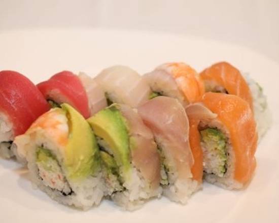 Order R21 Rainbow Roll food online from Oishi Sushi store, Palm Springs on bringmethat.com