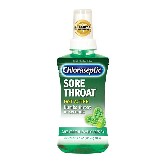 Order Chloraseptic Sore Throat Spray Menthol (6 oz) food online from Rite Aid store, Felton on bringmethat.com