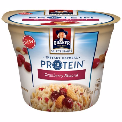Order Quaker Instant Oatmeal Cup Almond Cranberry 2.18oz food online from 7-Eleven store, Denville on bringmethat.com