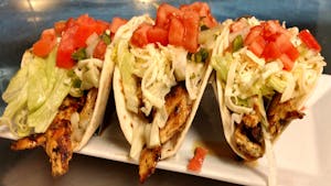 Order 87. Tacos de Pollo Asado food online from La Tolteca store, Williamsburg on bringmethat.com