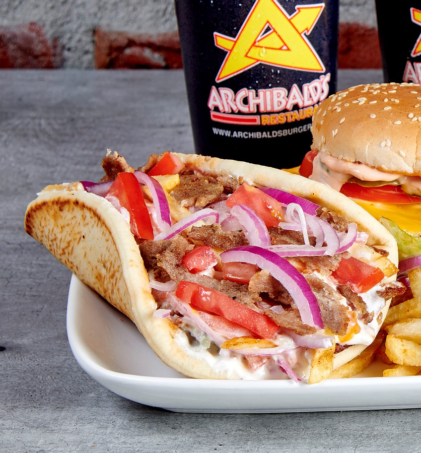 Order Gyro Sandwich food online from Archibald store, Victorville on bringmethat.com