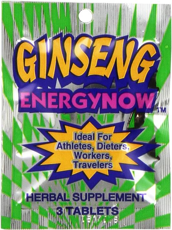 Order Pills Ginseng Energy Now - 3 Tablets food online from Lone Star store, Sunnyvale on bringmethat.com