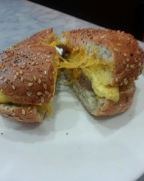 Order Bagel with Scrambled Eggs and Cheese food online from Citrus store, West Hollywood on bringmethat.com