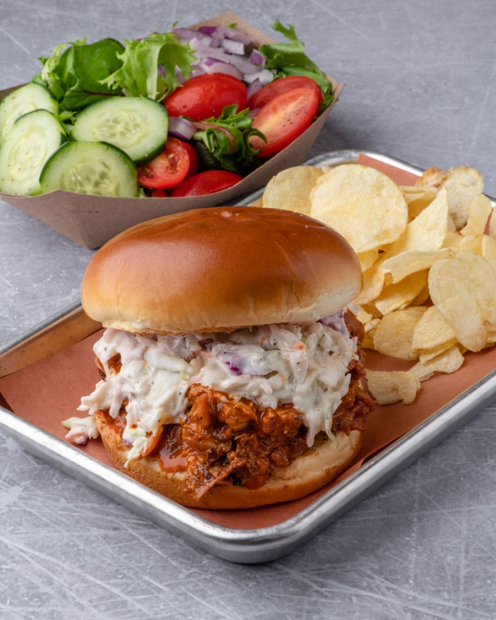 Order Buffalo Pulled Chicken Sandwich Combo food online from Local Smoke Bbq store, Neptune on bringmethat.com