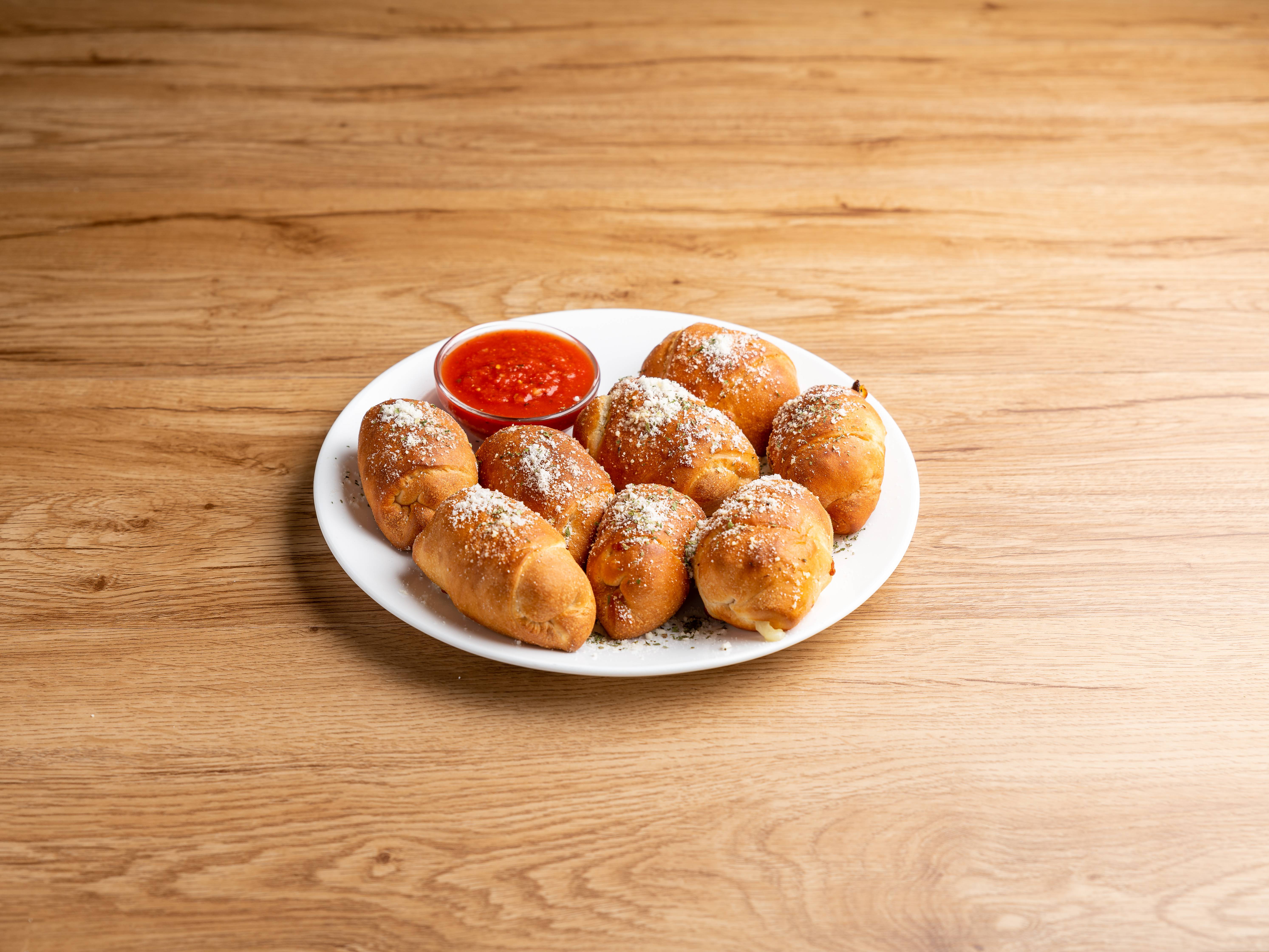 Order 8 Pepperoni Rolls food online from Pizza Palazzo store, Pittsburgh on bringmethat.com
