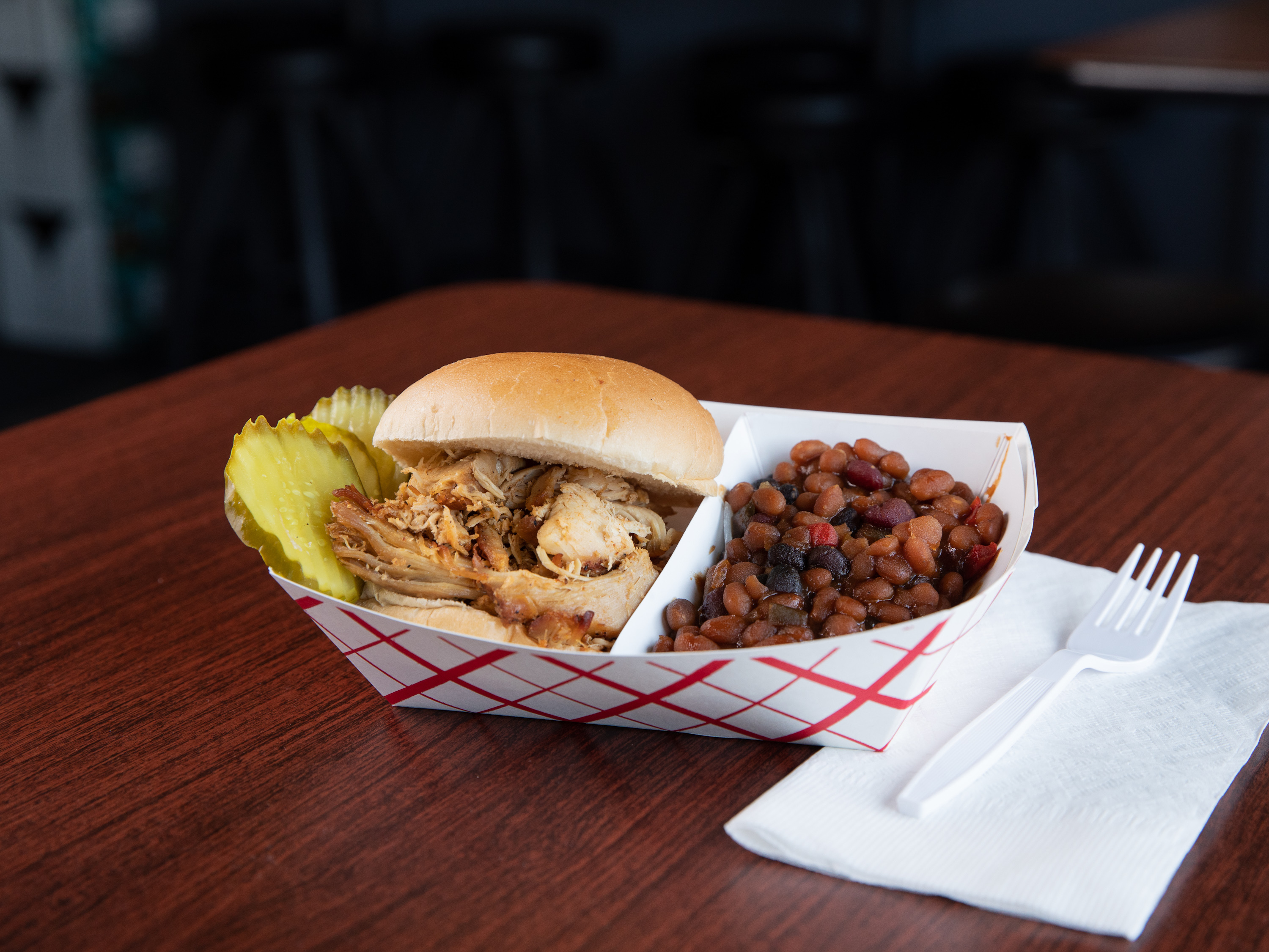 Order Pulled Chicken Sandwich food online from Sauce Bosses Bbq store, Omaha on bringmethat.com