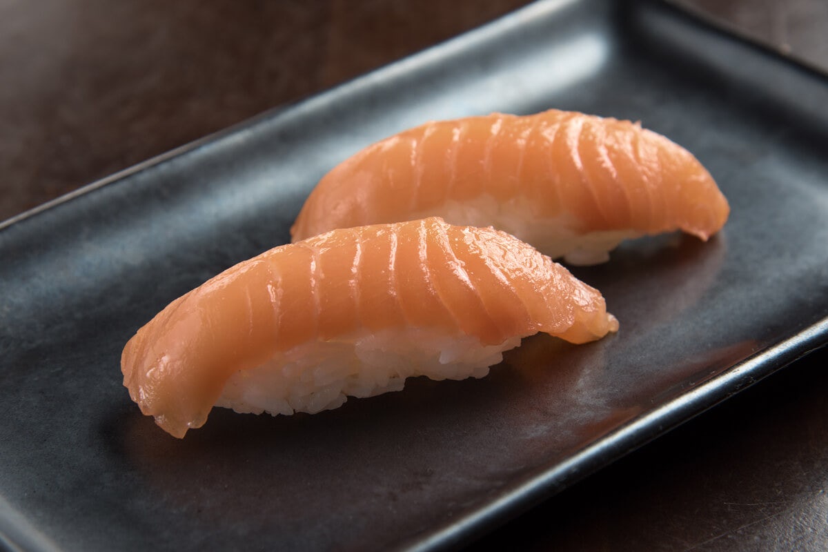 Order SALMON “SAKE”* food online from RA Sushi store, Lombard on bringmethat.com