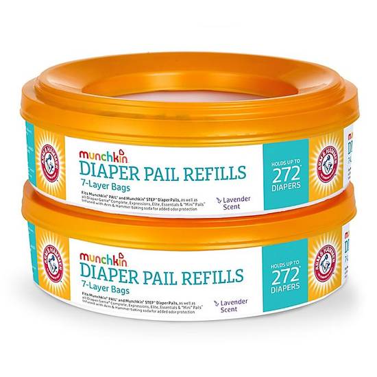 Order Munchkin® Arm and Hammer 2-Pack Diaper Pail Refills food online from Buybuy Baby store, Henrietta on bringmethat.com