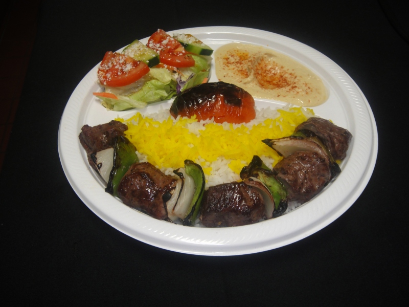 Order Lamb Kebab Plate food online from Mediterranean delight store, Glendale on bringmethat.com