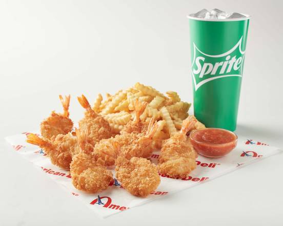 Order Shrimp Combo (Fries and Drink) food online from American Deli store, East Point on bringmethat.com