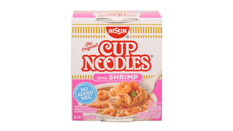 Order Nissin Cup Noodles With Shrimp food online from Trumbull Mobil store, Trumbull on bringmethat.com
