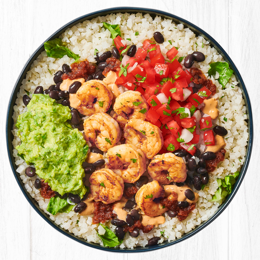 Order California Bowl with Cauliflower Rice food online from Rubio's store, San Diego on bringmethat.com