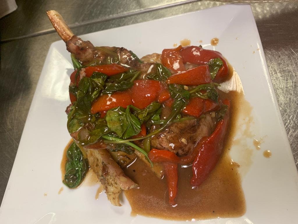 Order Grill Veal Chop Special - Specials food online from Villa Nuova Ristorante store, Deptford Township on bringmethat.com