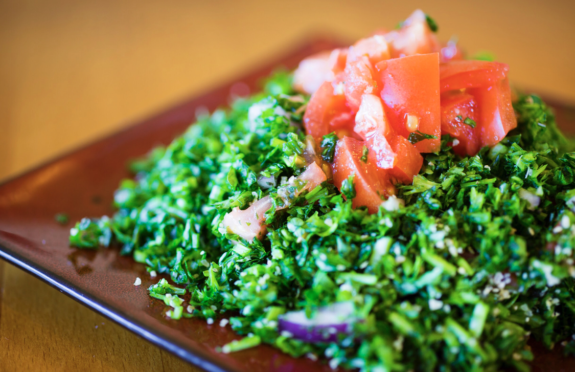Order Fatoush Salad food online from Peno Mediterranean Grill store, Wilmington on bringmethat.com
