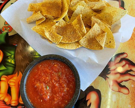 Order Chips and Salsa food online from 3 Parrots Taco store, Fort Worth on bringmethat.com