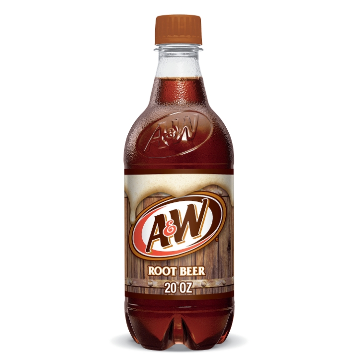 Order A&W Root Beer (20oz bottle) food online from Mógū Modern Chinese Kitchen store, Farmingdale on bringmethat.com
