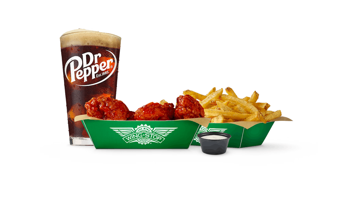 Order Small 6 pc Wing Combo food online from WingStop - Clifton store, Clifton on bringmethat.com