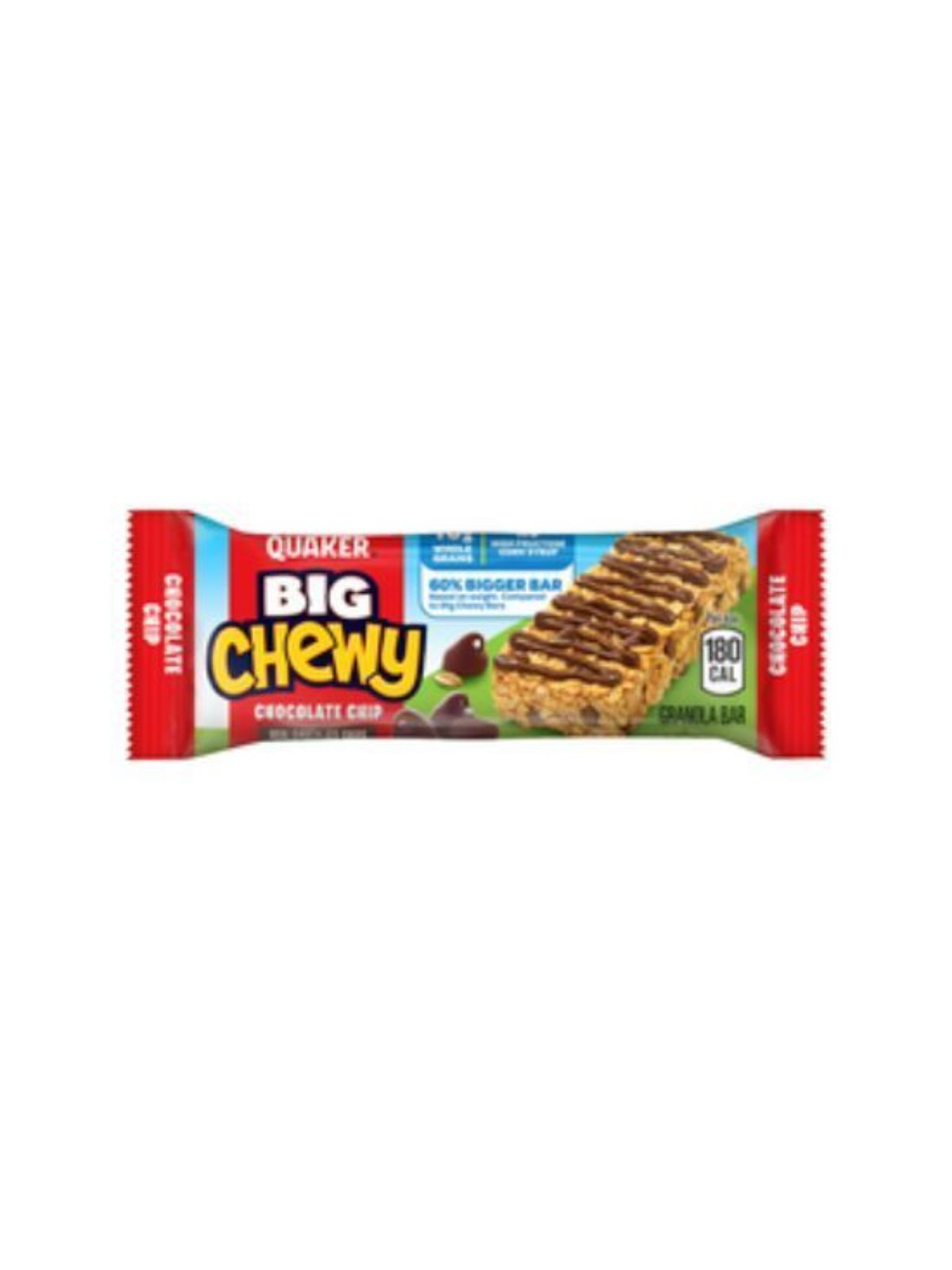 Order Quaker Chewy Granola Chocolate Chip Big Bar (1.48 oz) food online from Stock-Up Mart store, Minneapolis on bringmethat.com