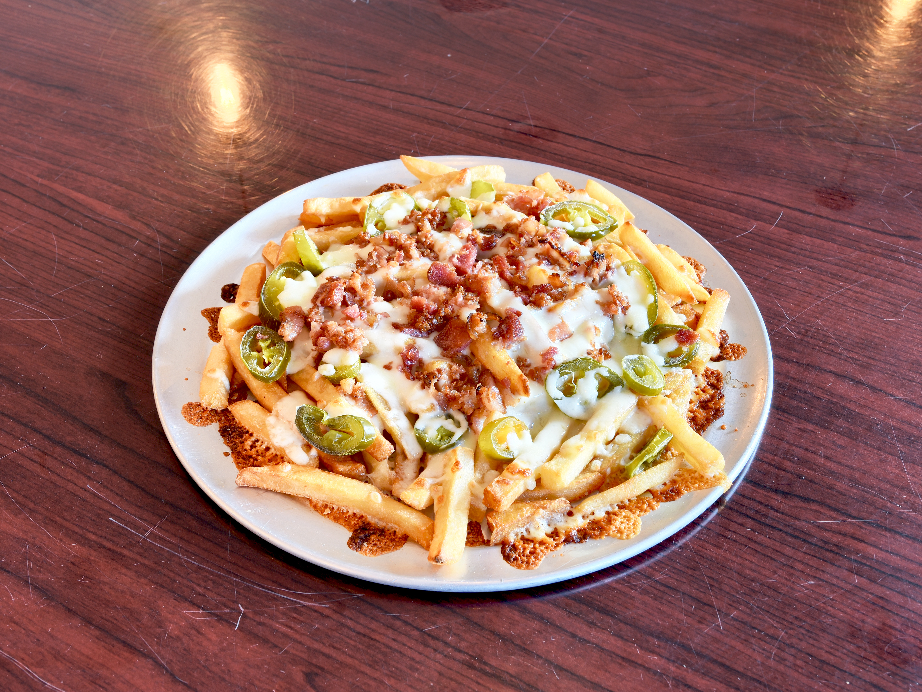 Order Loaded Fries food online from Jimmys Famous Pizza store, North Andover on bringmethat.com