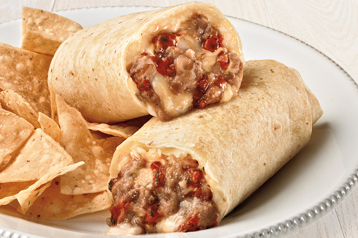 Order Bean and Cheese Burrito food online from Rubio's store, Denver on bringmethat.com