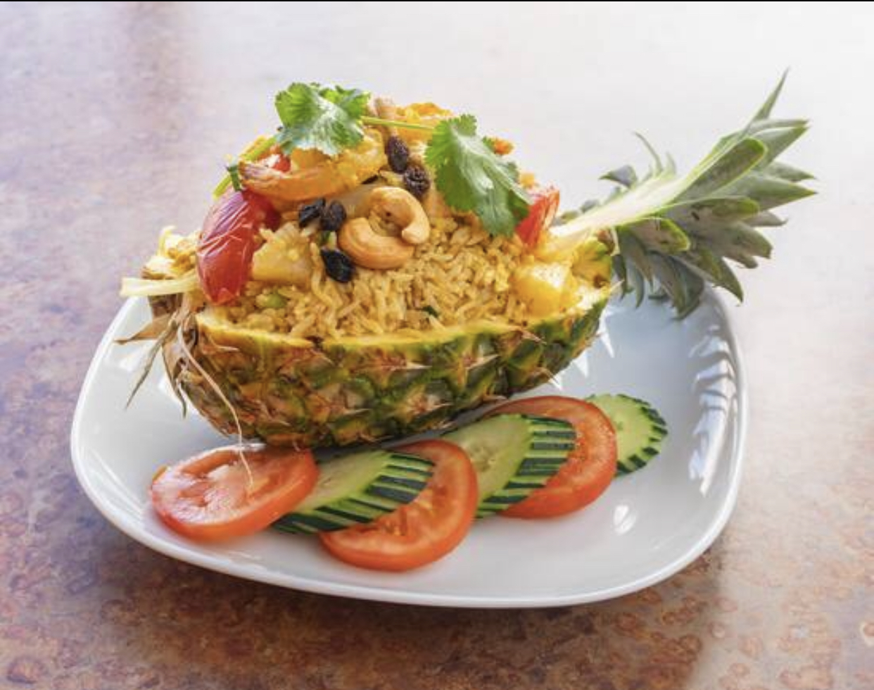 Order Pineapple Fried Rice food online from Basil 'n Lime store, Las Vegas on bringmethat.com